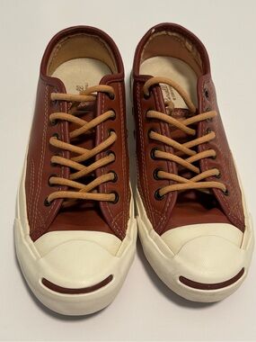 Converse Jack Purcell Leather Sneakers Brown Men’s 5 Women’s 6.5